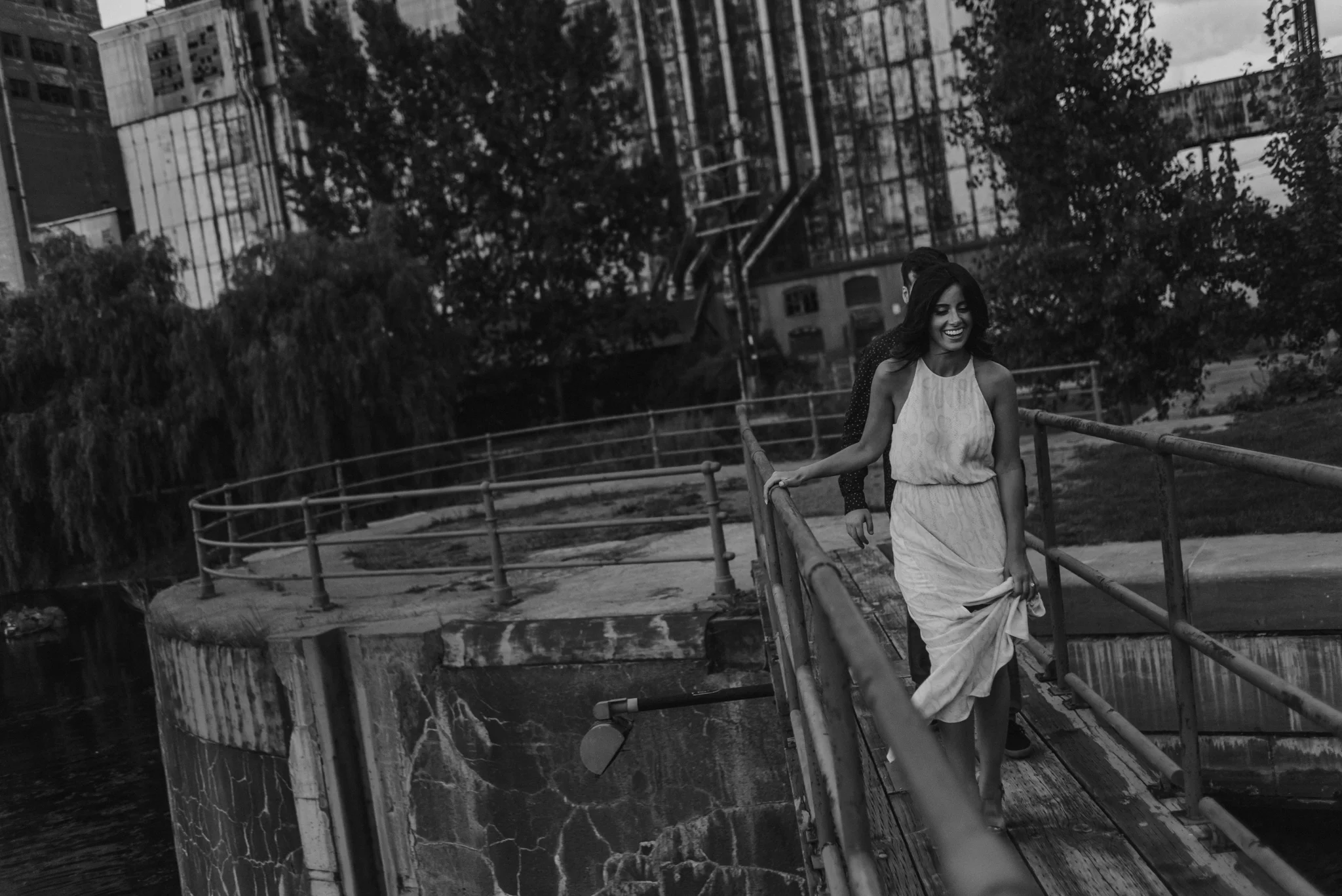 ivana + ariel's engagement session in old montreal