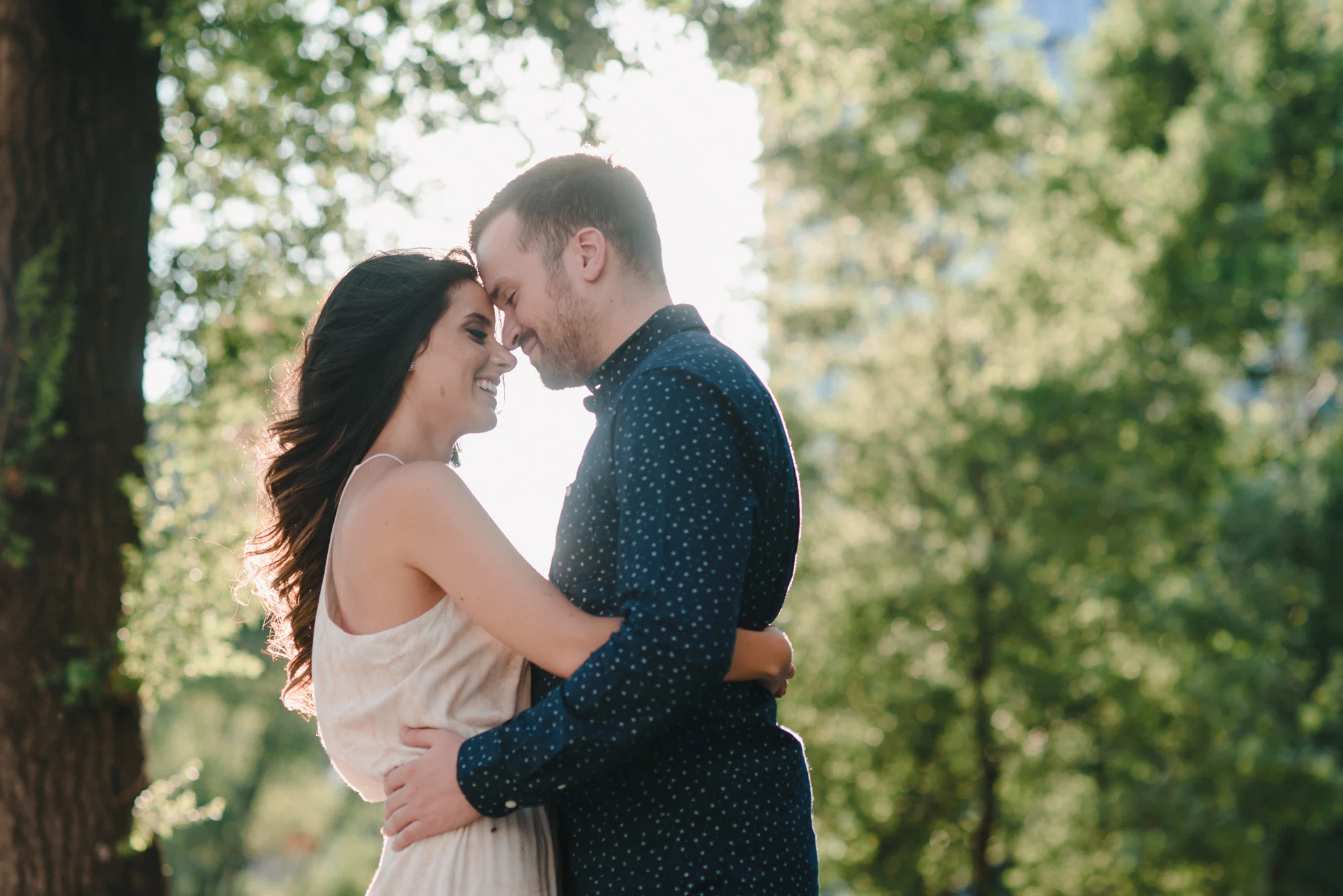 ivana + ariel's engagement session in old montreal