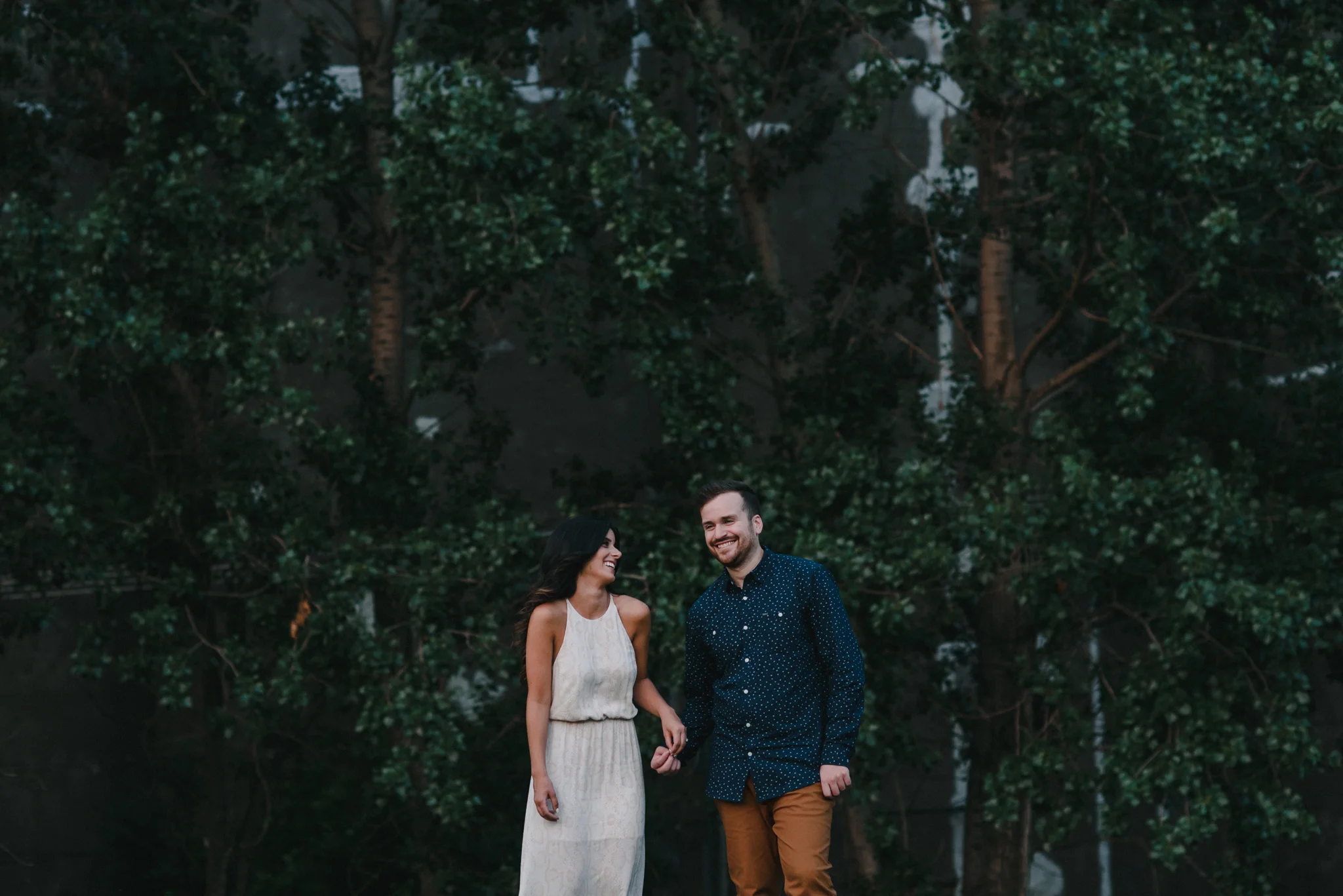 ivana + ariel's engagement session in old montreal