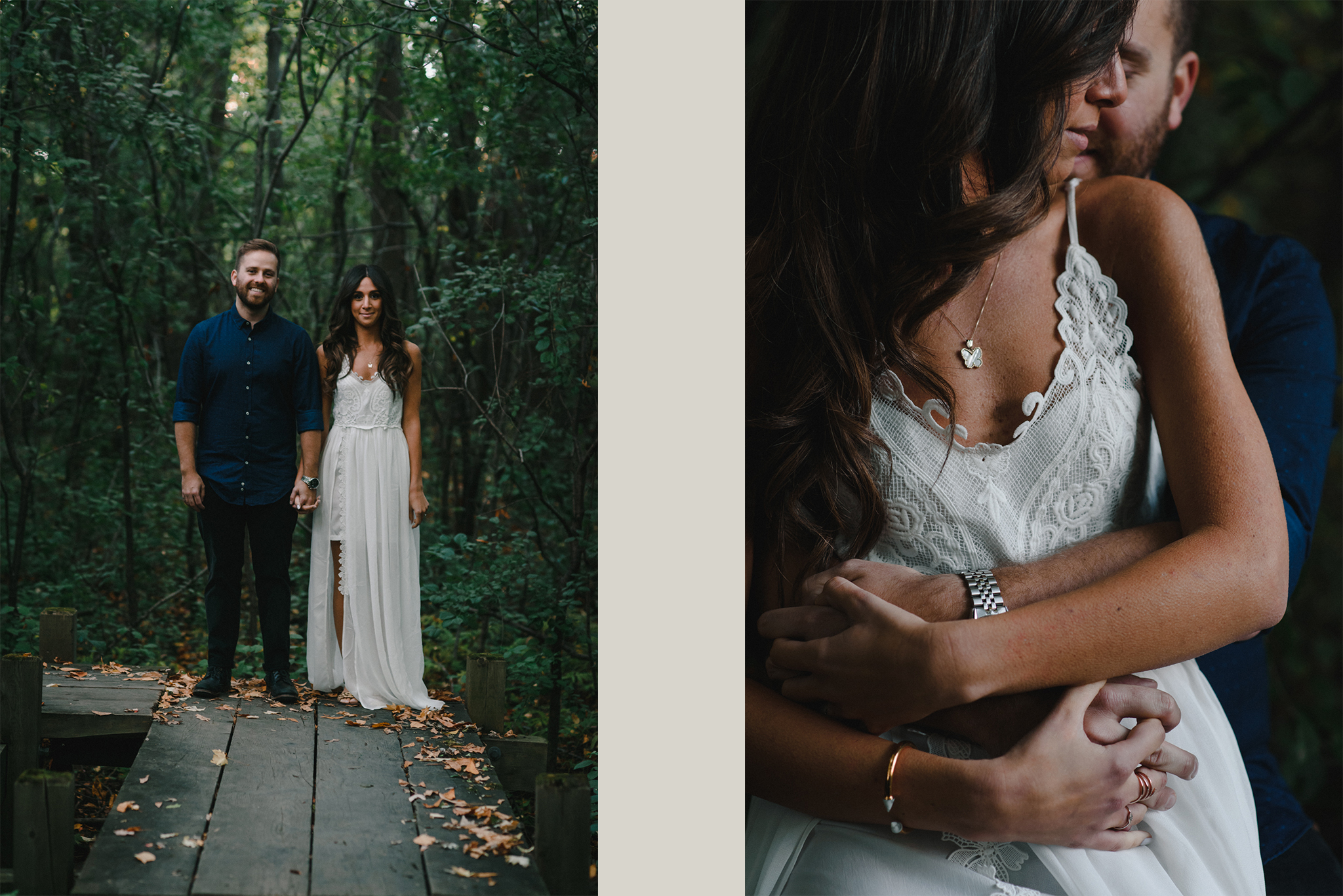 stephanie + joel's engagement session at parc nature bois-de-liesse, montreal