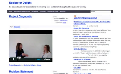 The prototyped concept of Design for Delignt when we joined the company