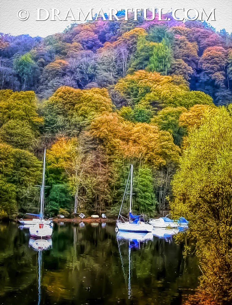 SAILBOATS ON LAKE WINDEREMERE