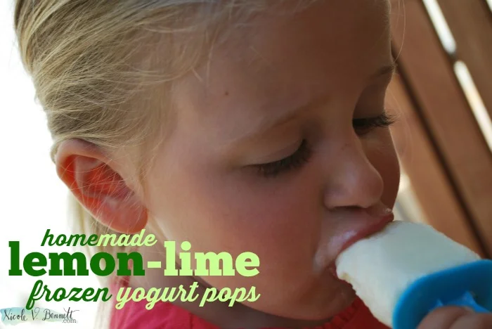 Lemon-lime frozen yogurt pops-- a summery Sunday treat