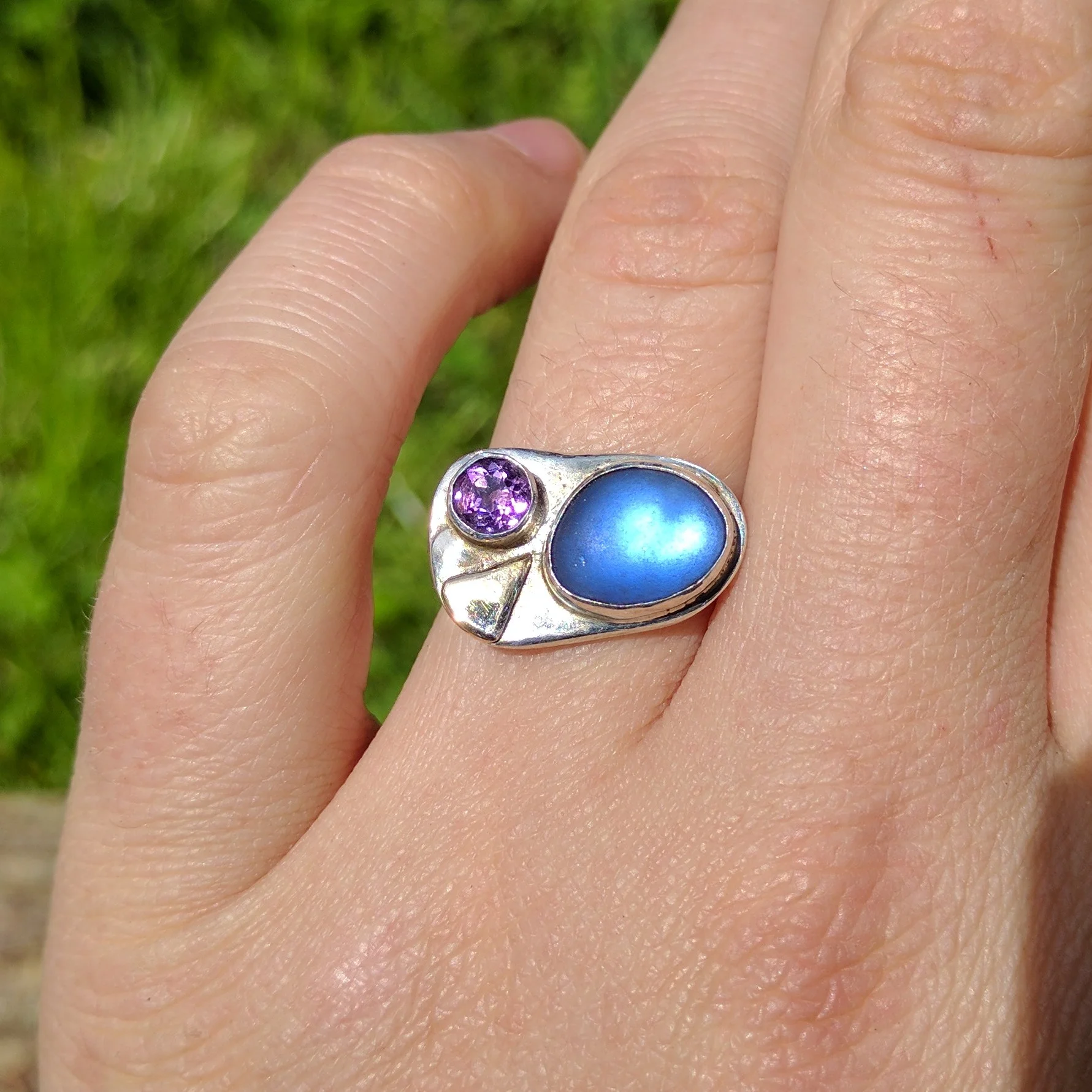 beach glass amythest ring.jpg