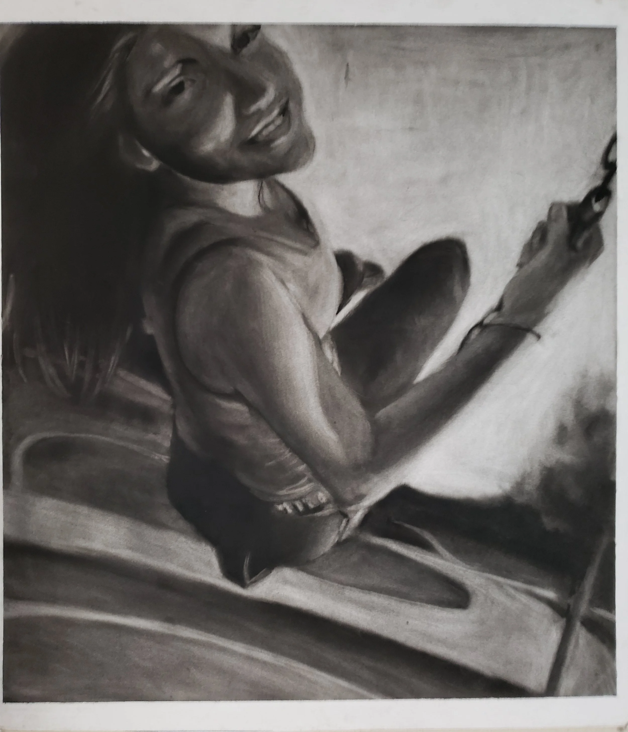 Self Portrait: Charcoal Reversal