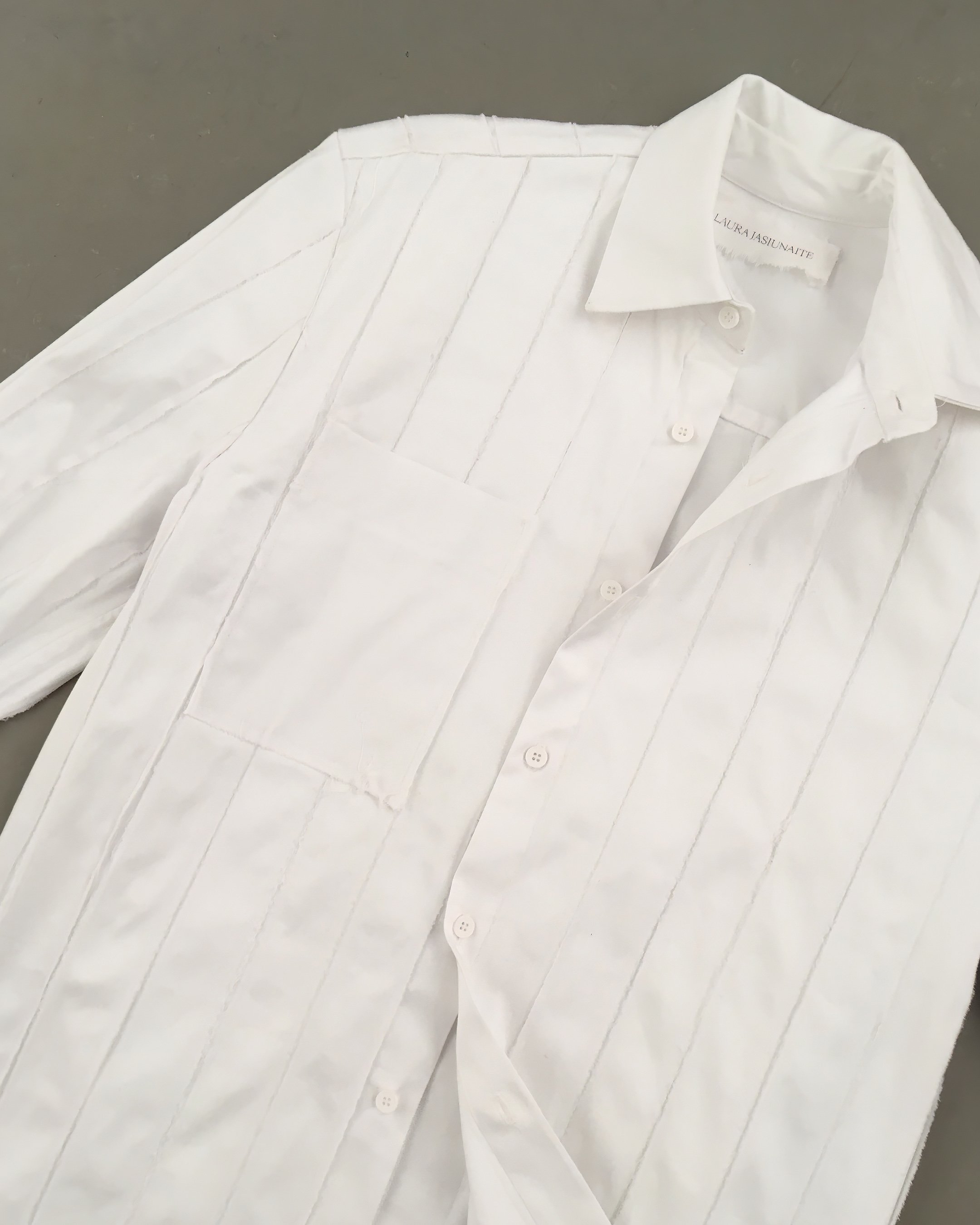 White Raw Topstitched Shirt_CU.jpg