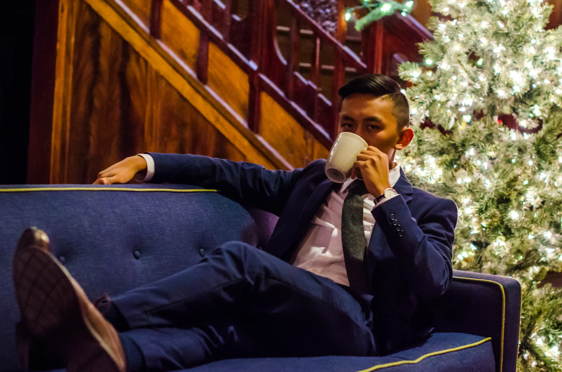 12.4.16 // If you're going to wear a suit, make sure you at least take some good pictures for your Christmas card.