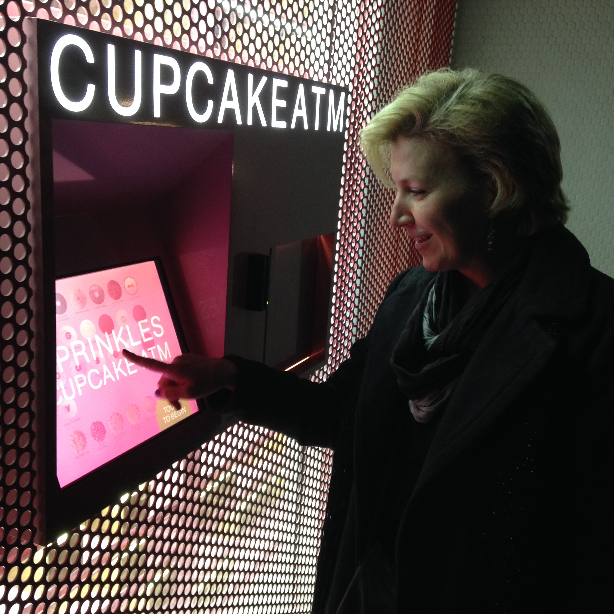 Buy a cupcake from a vending machine in Beverly Hills.