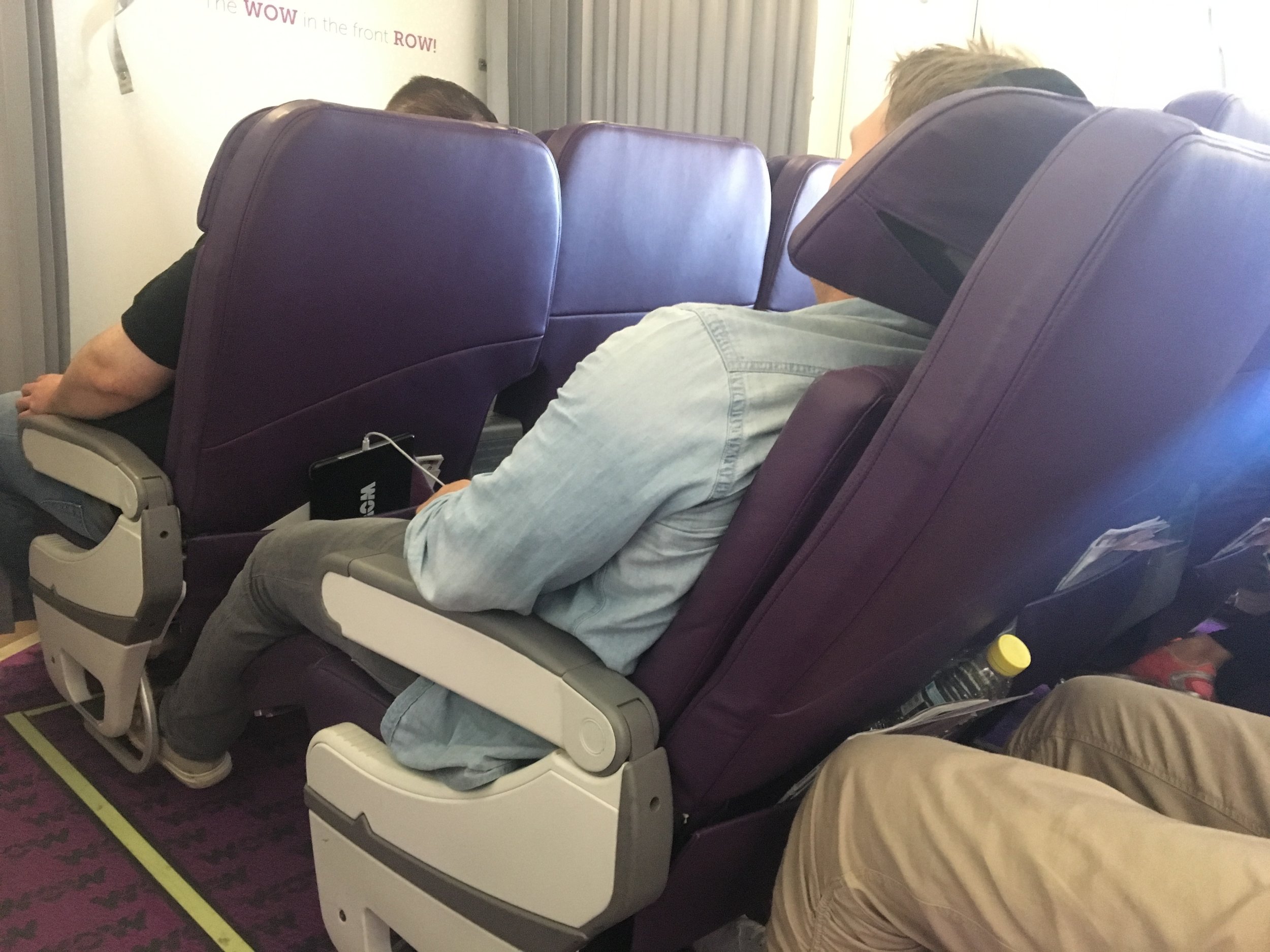 The Business Class Cabin on WOW Air.
