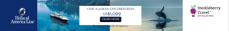 * Fares are based on Promo(s) BR, FJ, FL, NH, NX, QF, QJ, RH, RT. Featured fares are per person based on double occupancy, cruise or Land+Sea Journeys only. Fares may vary by departure date. Fares are in U.S. dollars. All savings amounts are included in the fares shown. Taxes, Fees & Port Expenses are an additional US$240 and subject to change. Subject to availability. Represented best fares reflect prices available on 08/23/18. For more information about our stateroom categories and suite descriptions, to view deck plans and for full terms and conditions applicable to your cruise, please refer to hollandamerica.com or the appropriate Holland America brochure. Offers are capacity controlled, and may be modified or withdrawn without prior notice. Other restrictions may apply. Ships' Registry: The Netherlands.