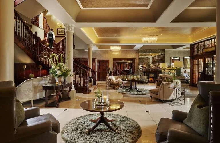 The lobby of Hayfield Manor.