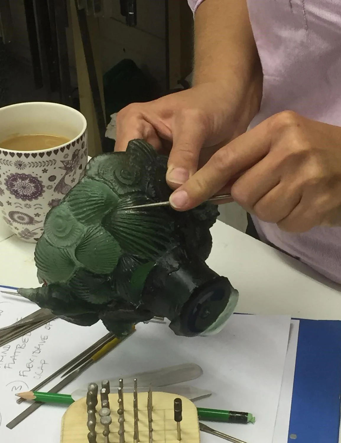 Coldworking finishing course | Angela Jarman | Studio Glass Artist | Hertfordshire, UK