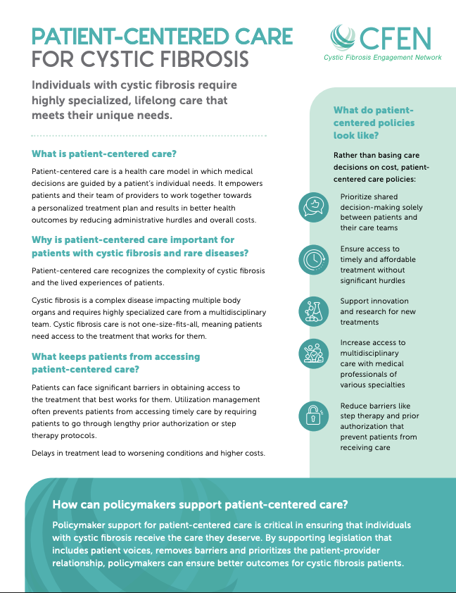 Patient-Centered Care for Cystic Fibrosis