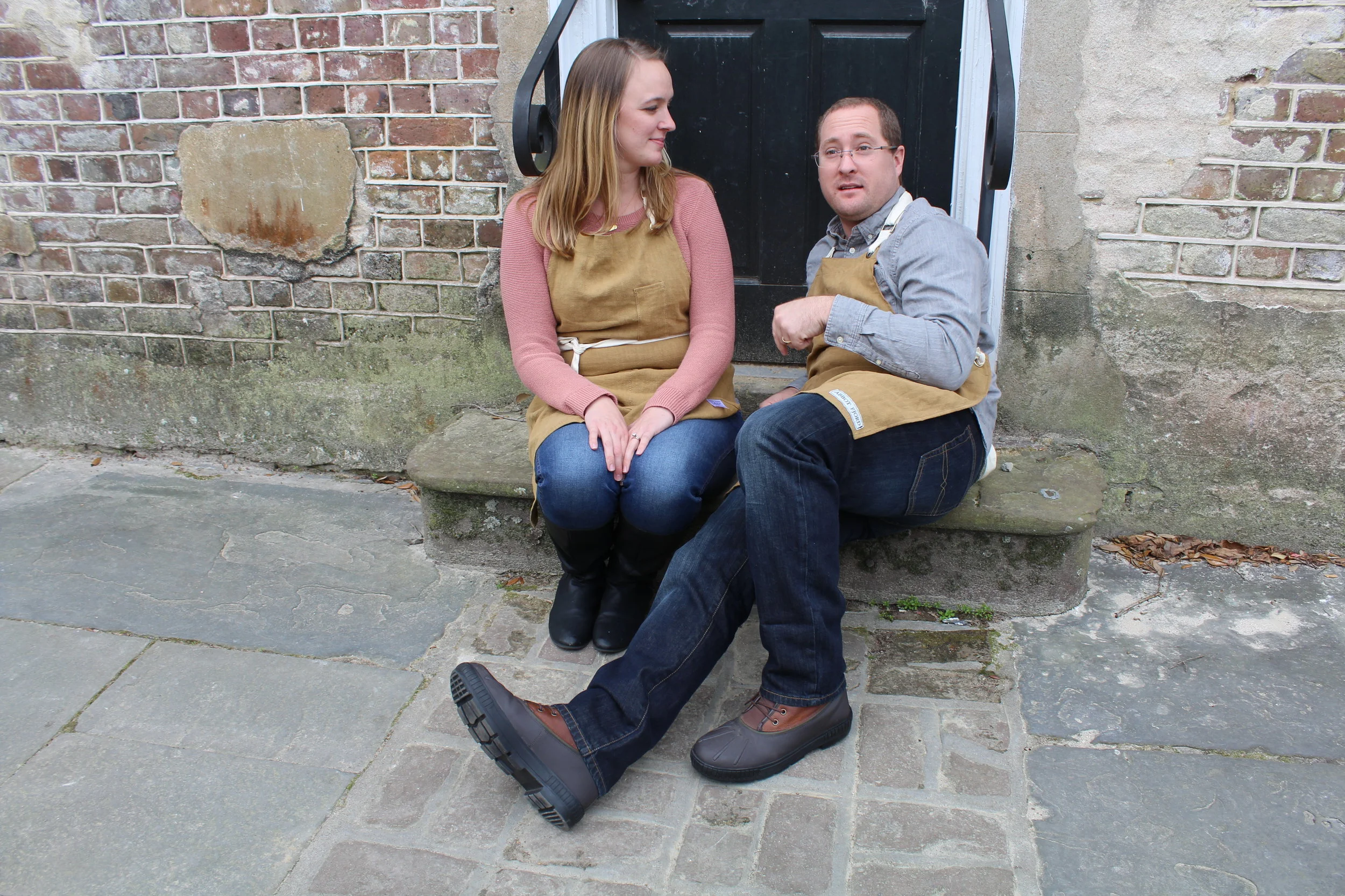 Rich was trying to convince us that this looks laid back and natural. Not sure...