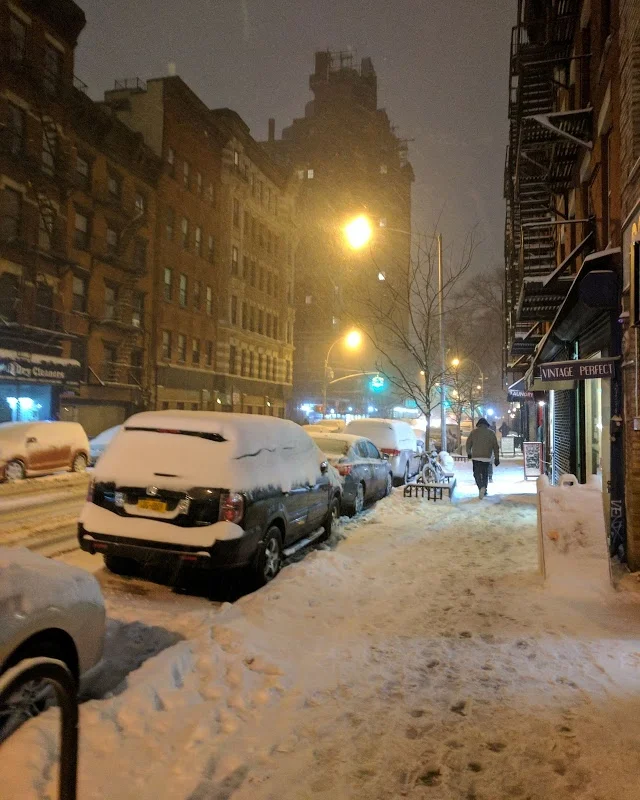 By the end of the day the city was covered in snow! I kept saying "wow this is like a foot of snow", but kept getting corrected (it was really only about an inch or two). Can't you tell that i don't experience snow that often? 
