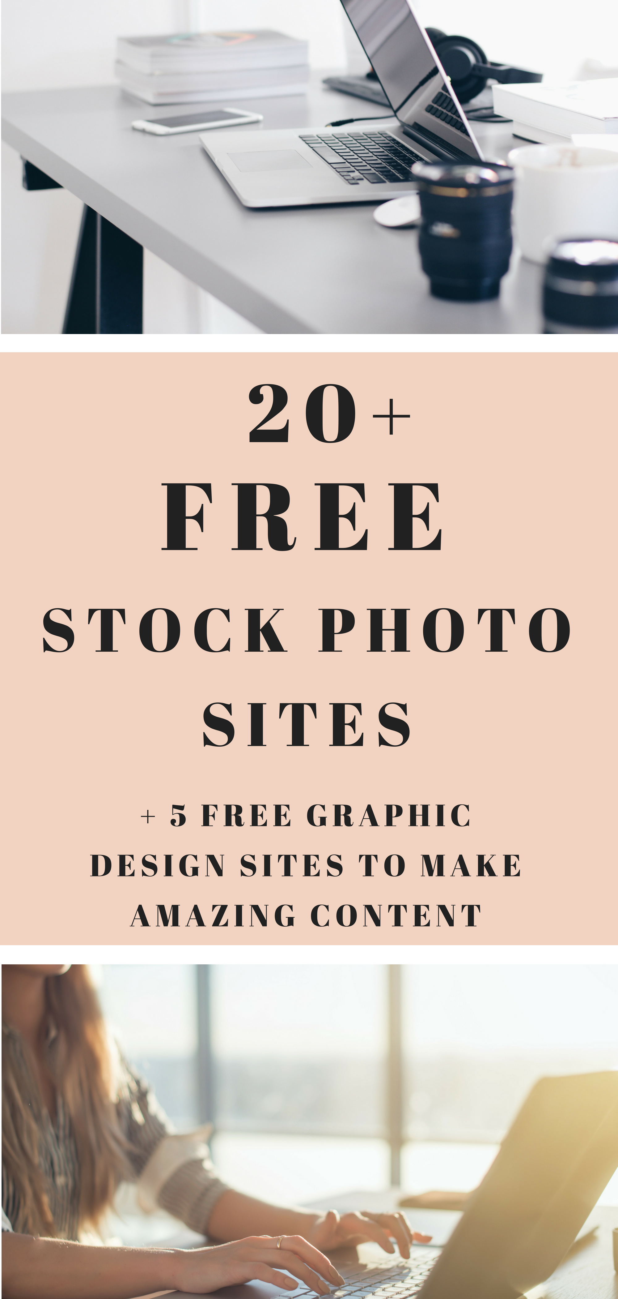FREE list of stock photo sites and graphic design software to rock your blog and business. Take your creativity to the next level for no cost at all! #marketing #creating #bloggingtips