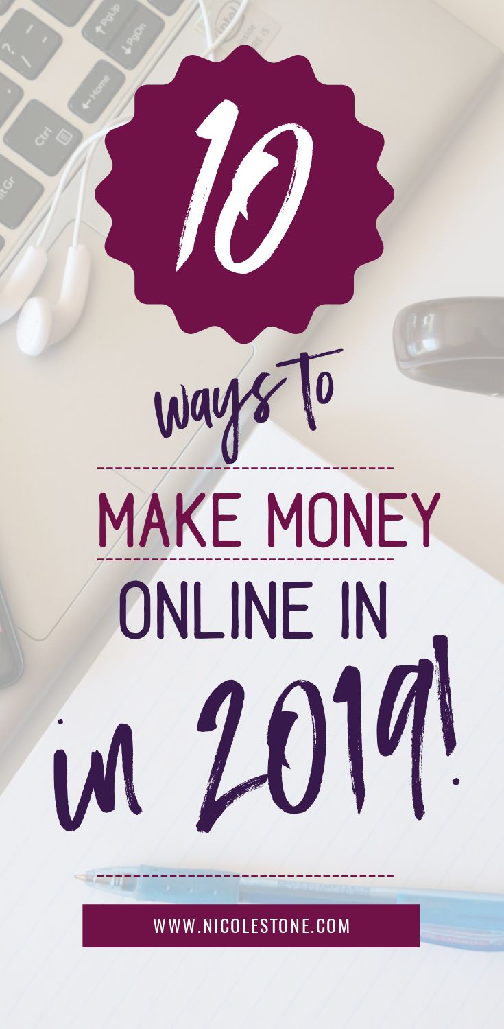 10 ways to make REAL money online in 2019. Making money online has never been easier than it is now. With more companies focusing on remote opportunities, the freelance market growing, and unlimited resources teaching you how to profit from the internet... 2019 is your time to breakout in the online world. #makemoney #profit #income #finance #workfromhome