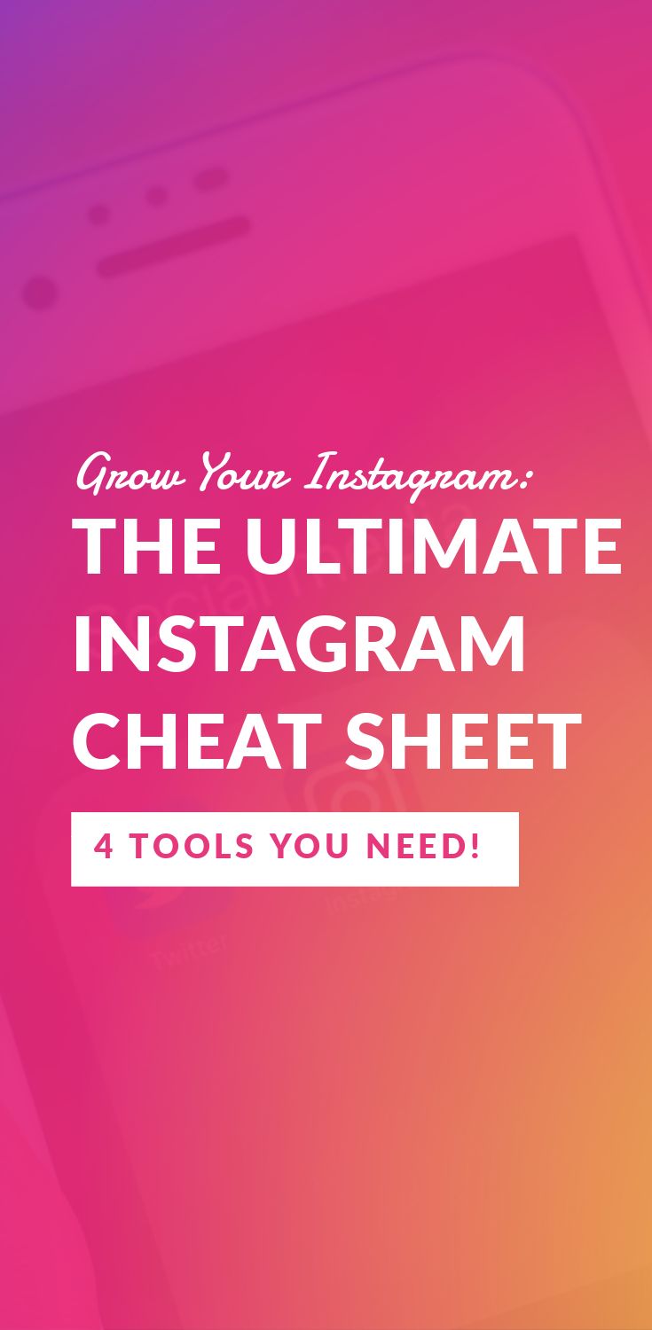 The ULTIMATE Instagram Cheat Sheet. Everything you need to know to accelerate your Instagram growth quickly! Read more! #instagram #socialmedia #marketing #blogging #instagramtips