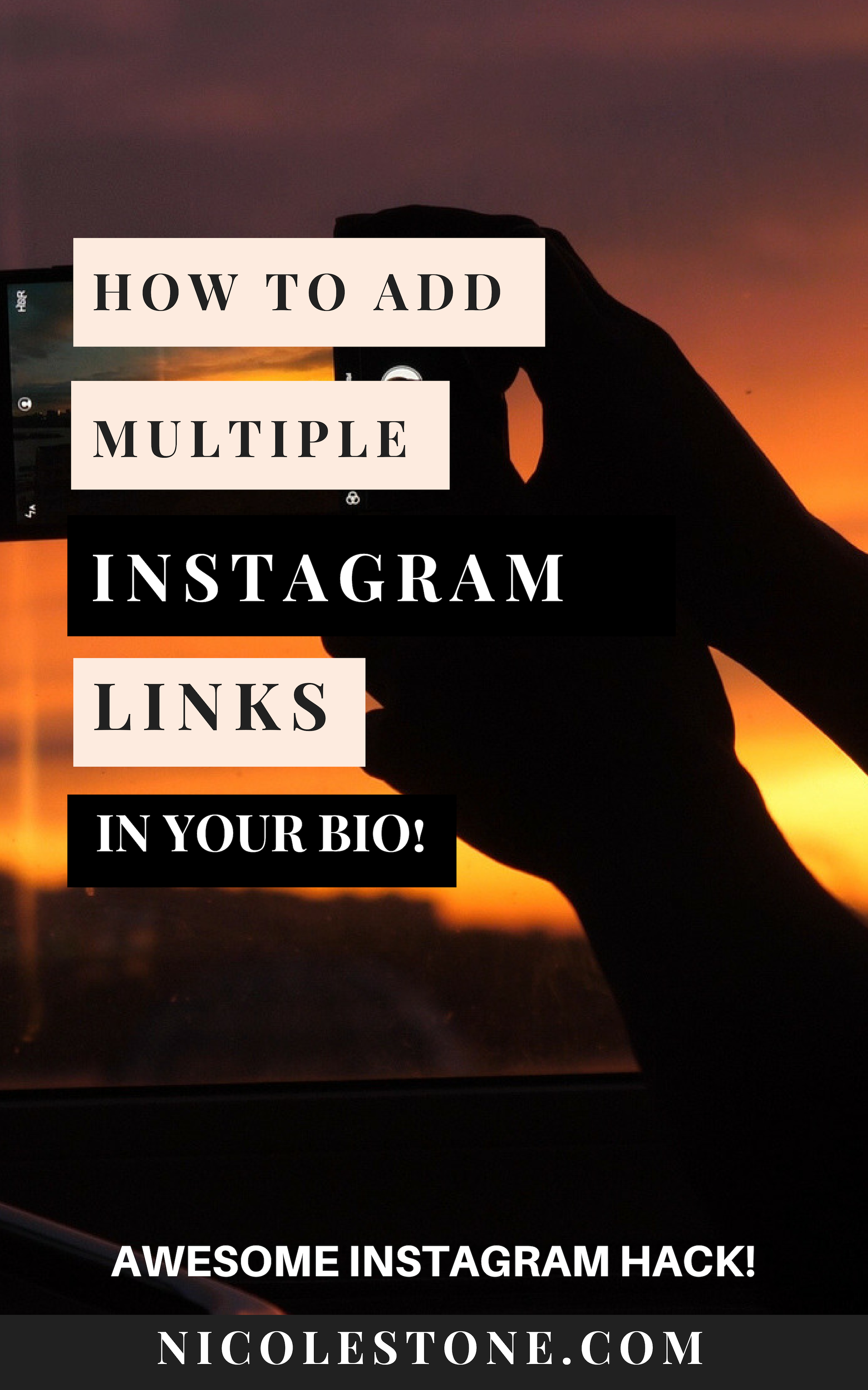 Add multiple links to your Instagram bio with these easy to follow guide! Video is included! #instagram #instagramtips #marketingtips #marketing #socialmedia