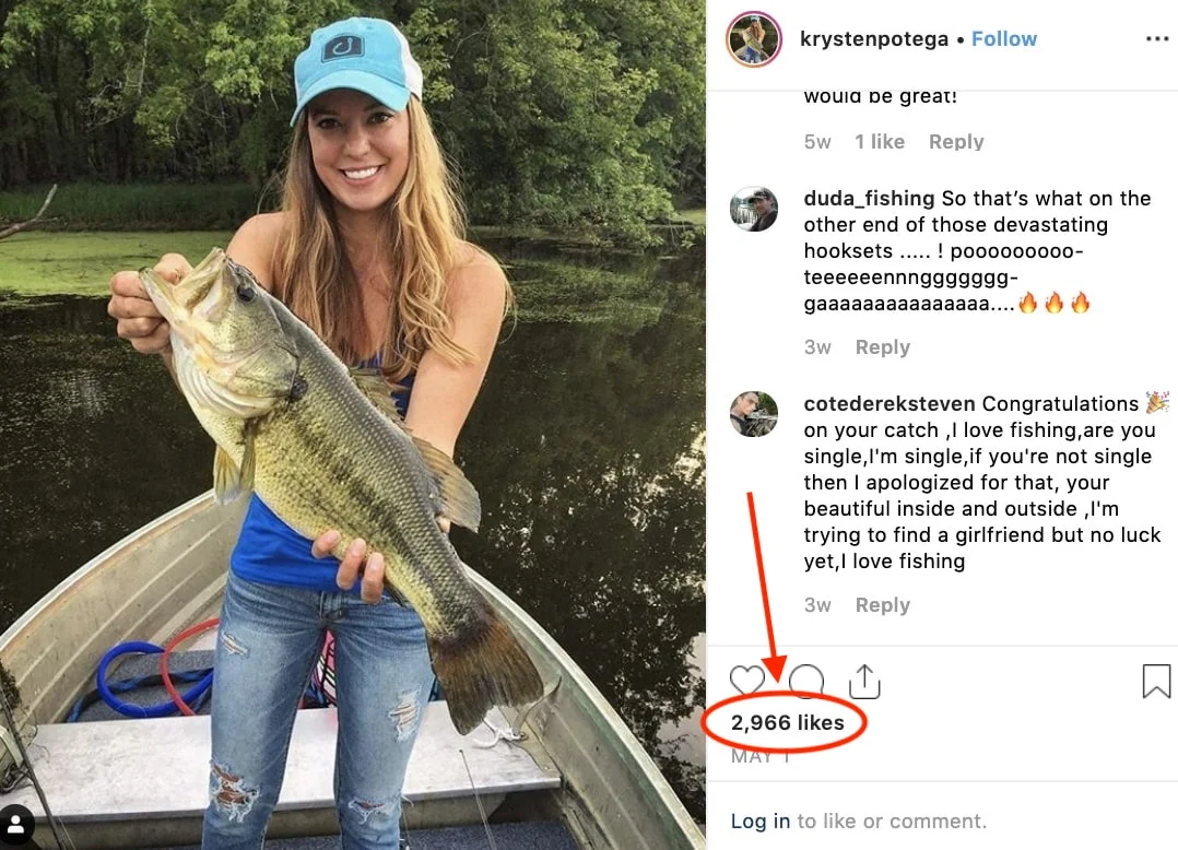 Krysten potega with Nearly 3,000 likes ( 22,000 followers)