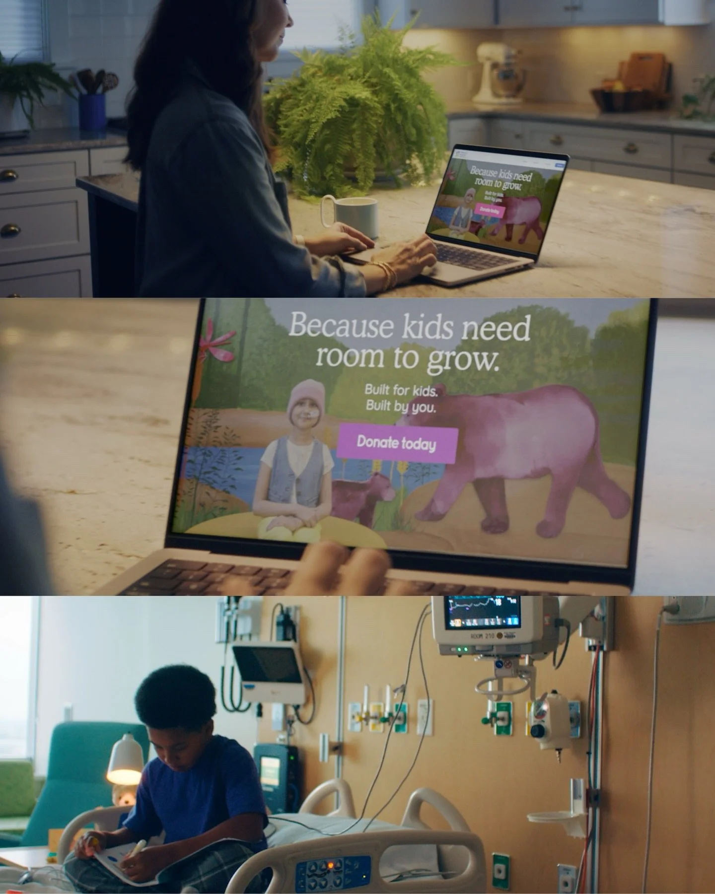 Frames from our Children&rsquo;s Hospital of Richmond spot. Directed by Tamir Moscovici. Cinematography by Sean Mouton.