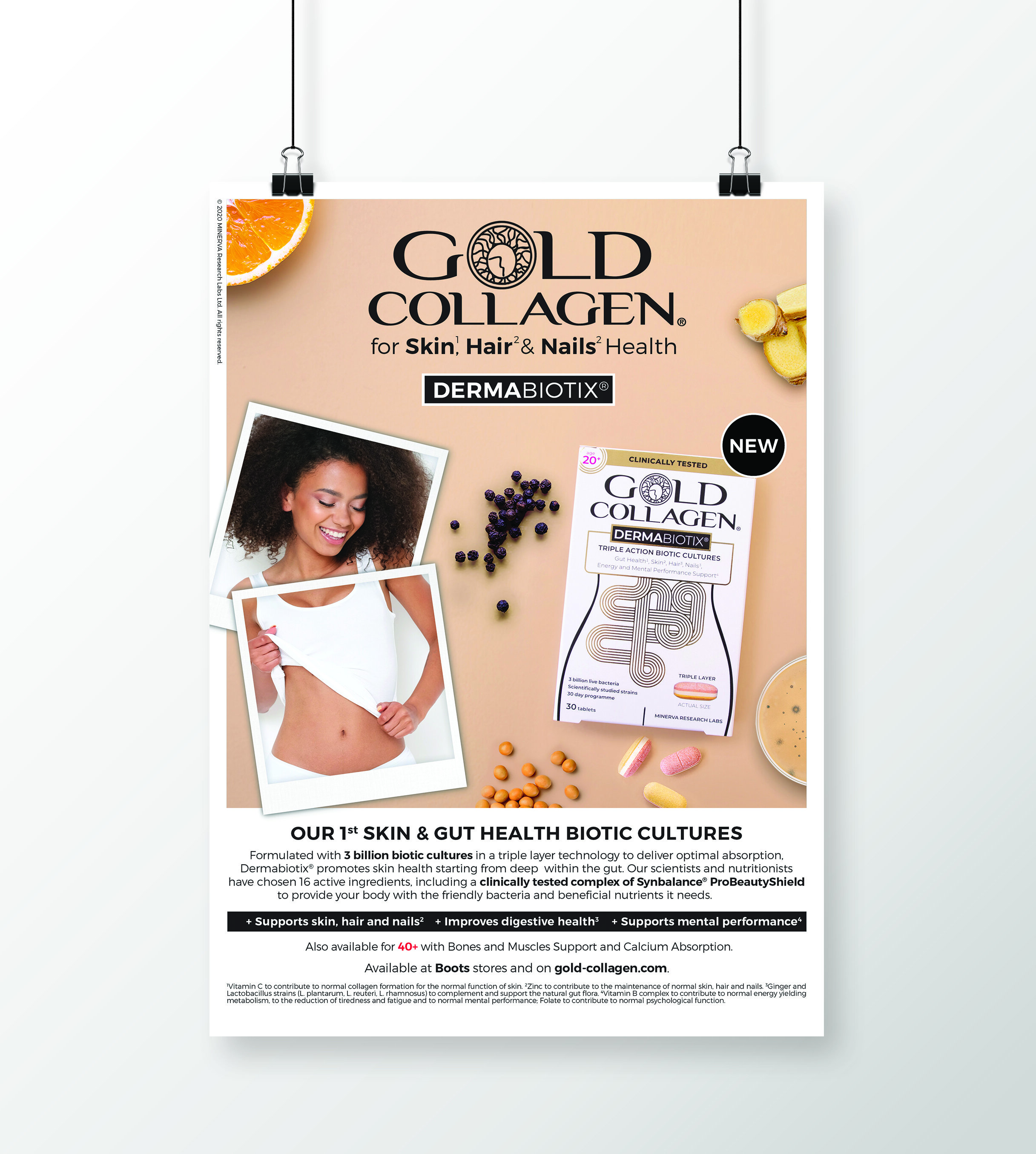 Gold Collagen Print Design By Santiago