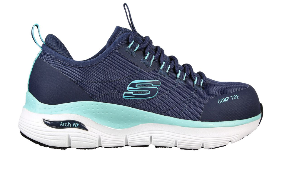 aanvaarden Compatibel met tieners Women's Skechers - Arch Fit Comp Toe Shoe - 108075 (Navy) — Gilvin's Boots  & Shoes