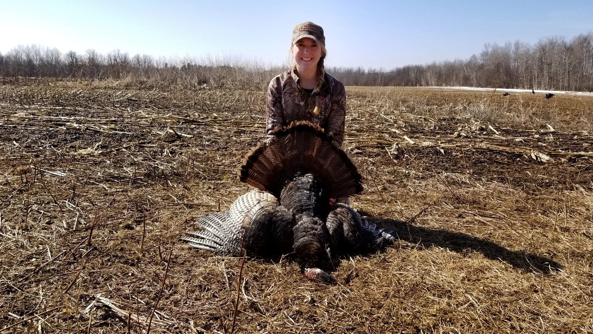 First turkey! Taken with a 12 gauge at 45 yards in Northern Minnesota.