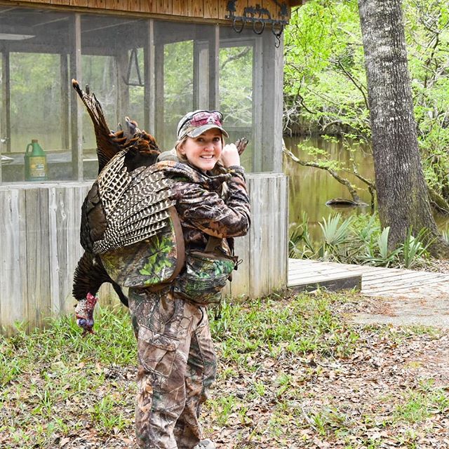 26 lbs, 10.5 inch beard, 1 inch spurs...my personal best 🙌🏼 Back home and reminiscing...I can't wait to share the story of this Tom! I tried getting some GoPro footage but it was mostly of my gun 🤦🏼&zwj;♀️🤷🏼&zwj;♀️ We shall see what I can salva