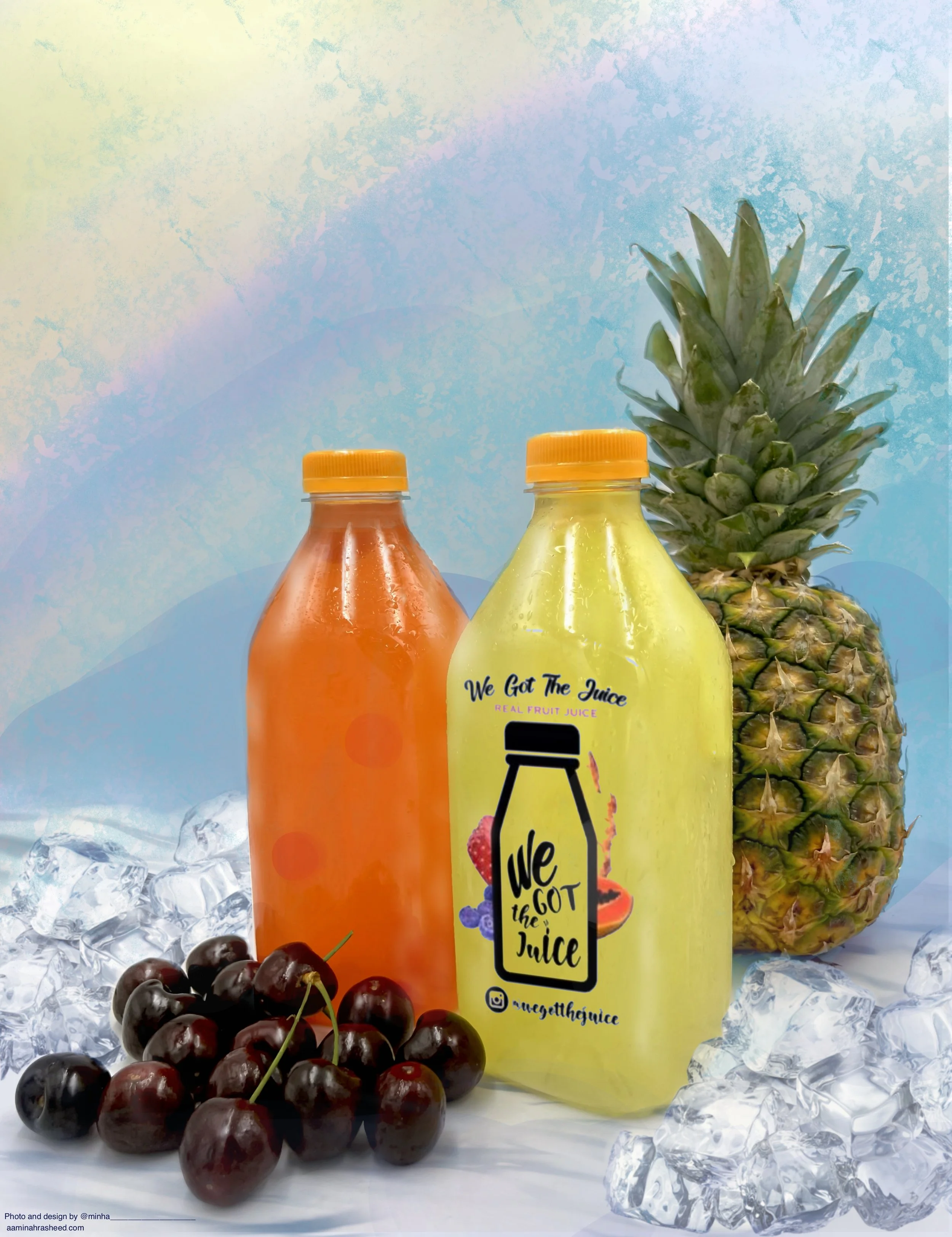  original photo and edits for juice company 