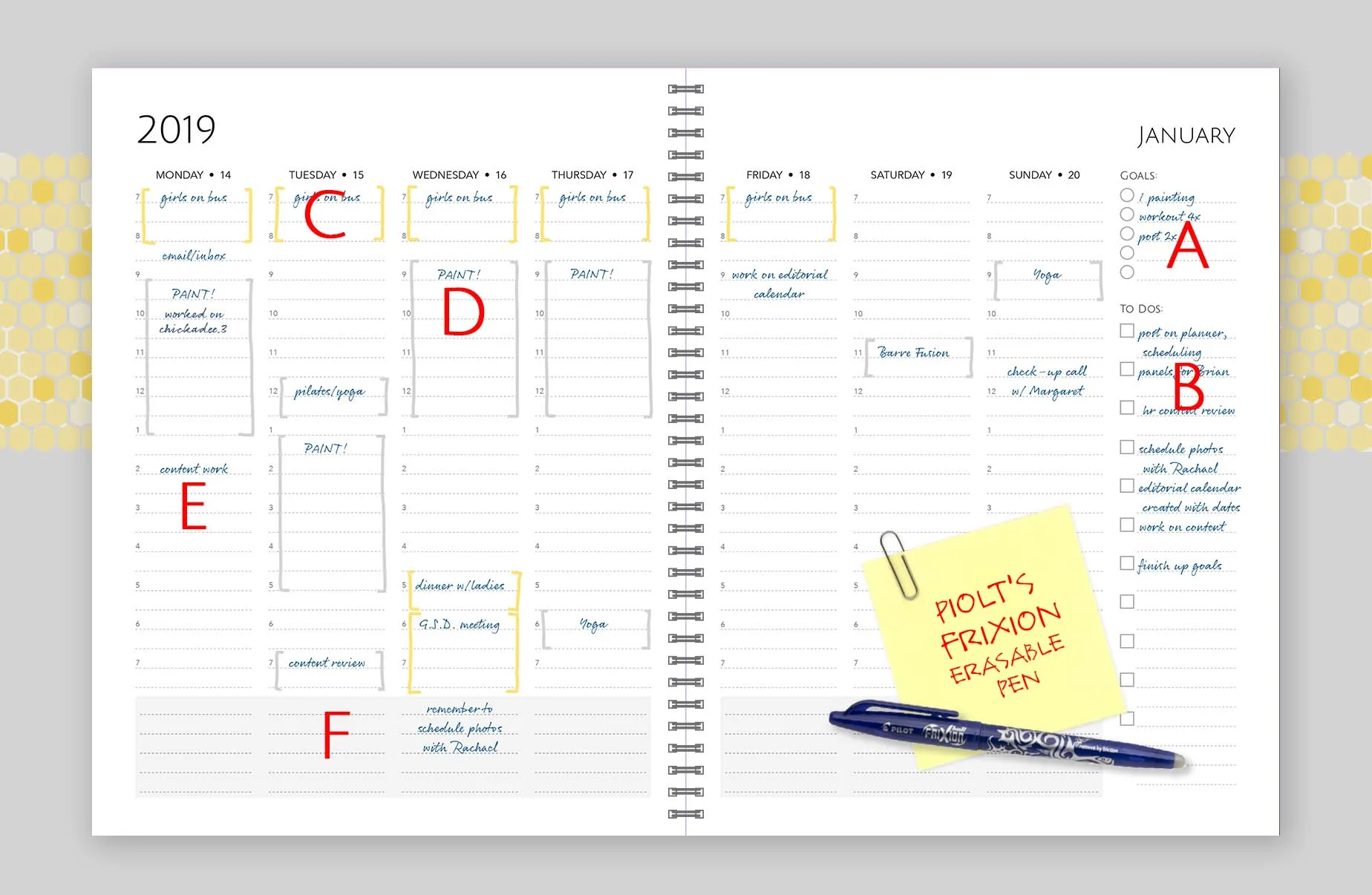 planning your schedule in 2019
