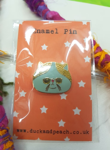 Grumpy Cat Enamel Pin by Duck and Peach £7