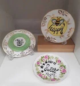 Hand lettered and drawn plates.