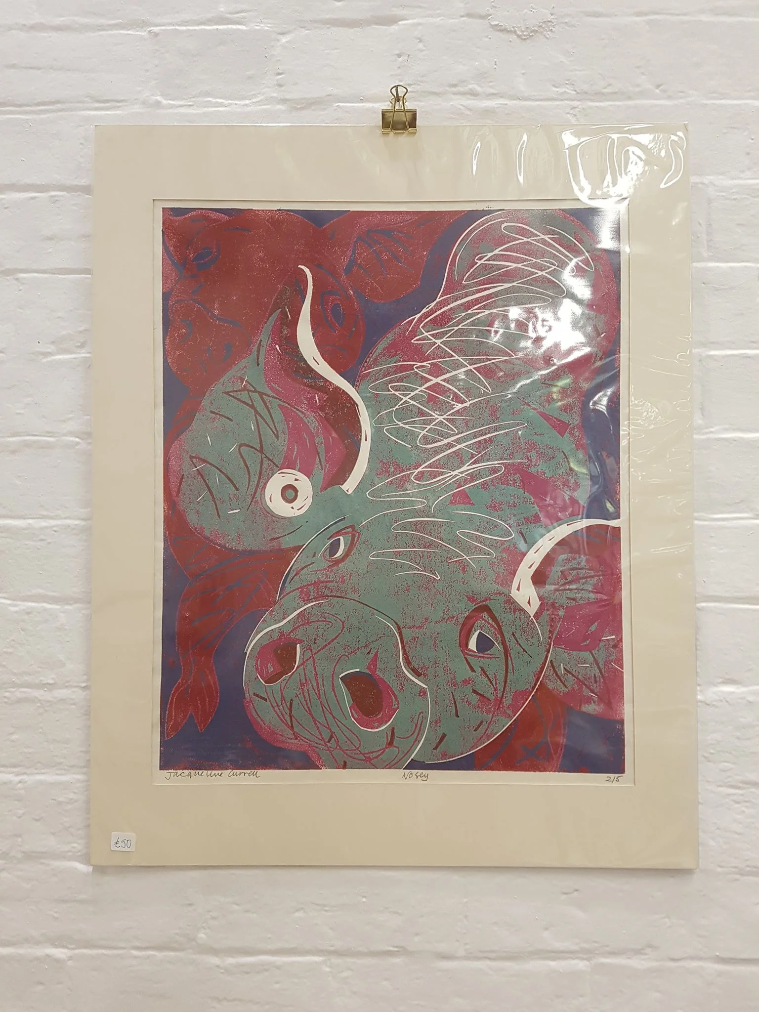 ‘Nosey’ Print 2/5’ by Jacqueline Currell £50