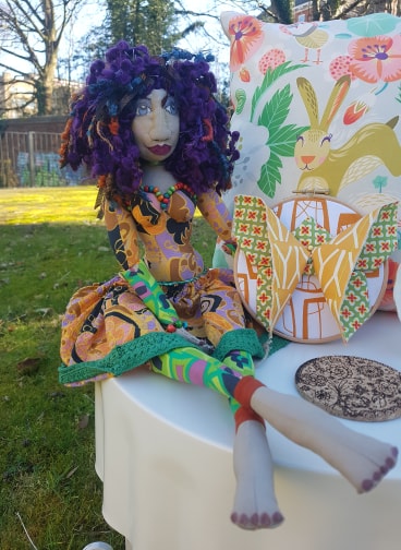 Handmade art doll, by Dolls with Attitude, £38