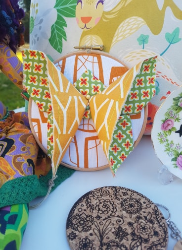 ‘Flutterby’ by Emma Louise Made These, £20. Also seen: Laser Cut Coaster by Bec Ashford, £4.99