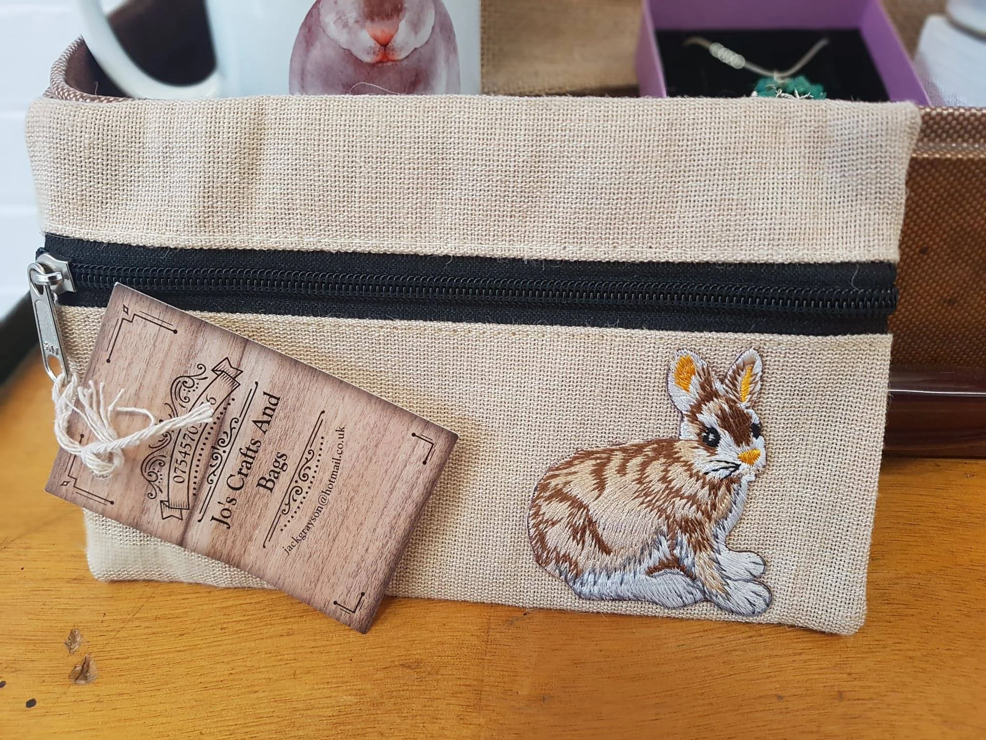 Bunny Pencil Case, Jo’s Crafts and Bags, £5