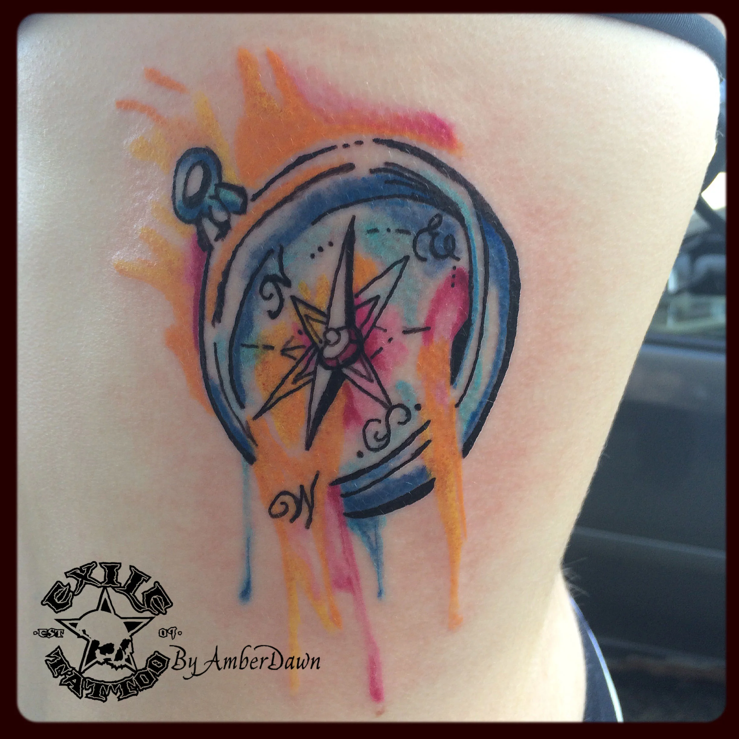 Compass Tattoo
