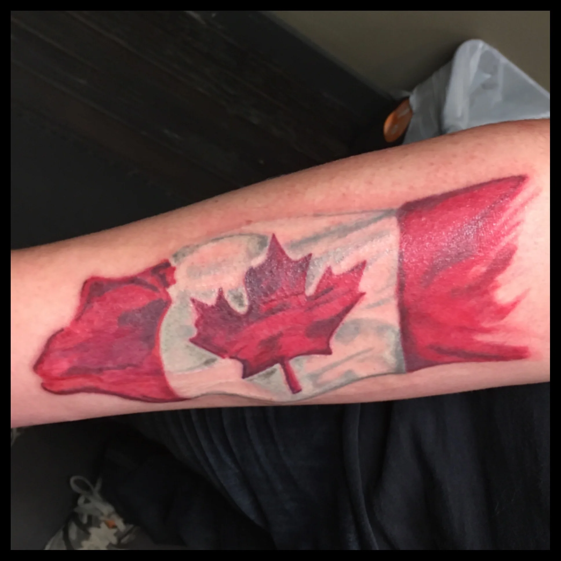 Canadian Flag Tattoo