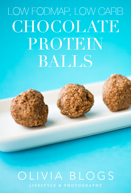 Low FODMAP, Low Carb Chocolate Protein Balls - oliviablogs.com