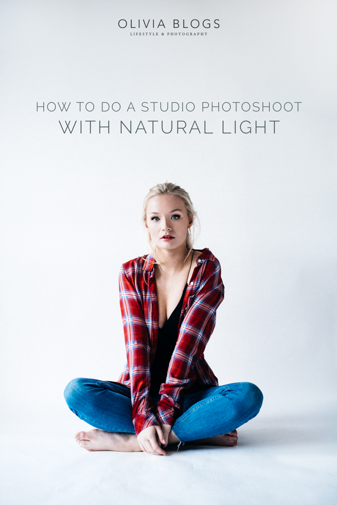 How To Do A Studio Photoshoot With Natural Light | Olivia Bossert Photography | Oliviablogs.com