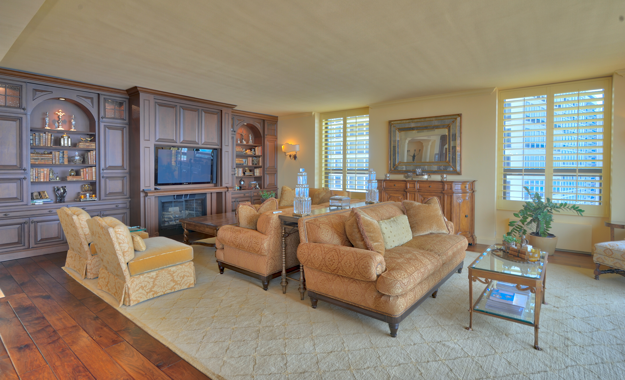 Expansive living room