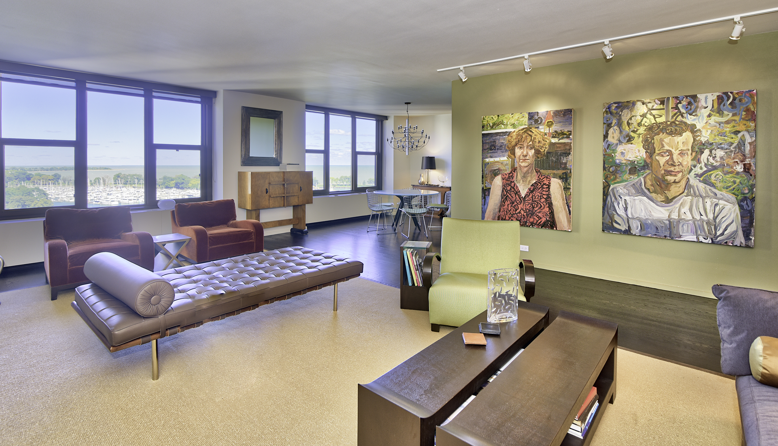 Modern Lakeview condo. The only way to show the beautiful view on this bright, sunny day was to process in HDR.