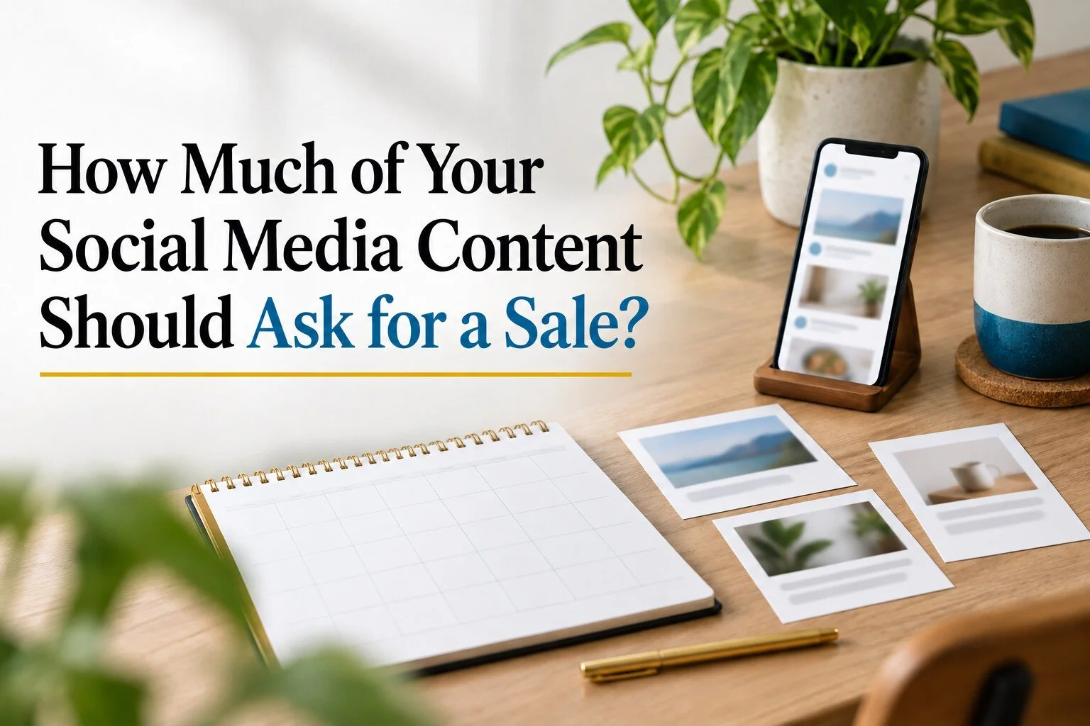 How Much of Your Social Media Content Should Ask for a Sale?