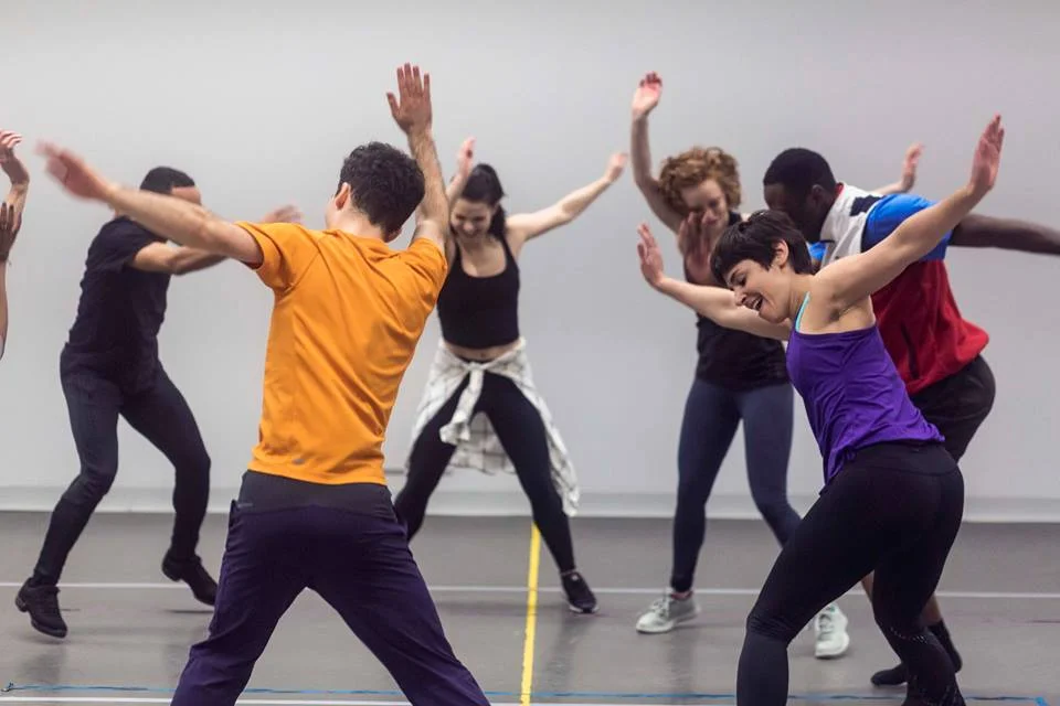 In rehearsal with Caleb Teicher (Broadway Dance Lab) Credit: Daniel Robinson
