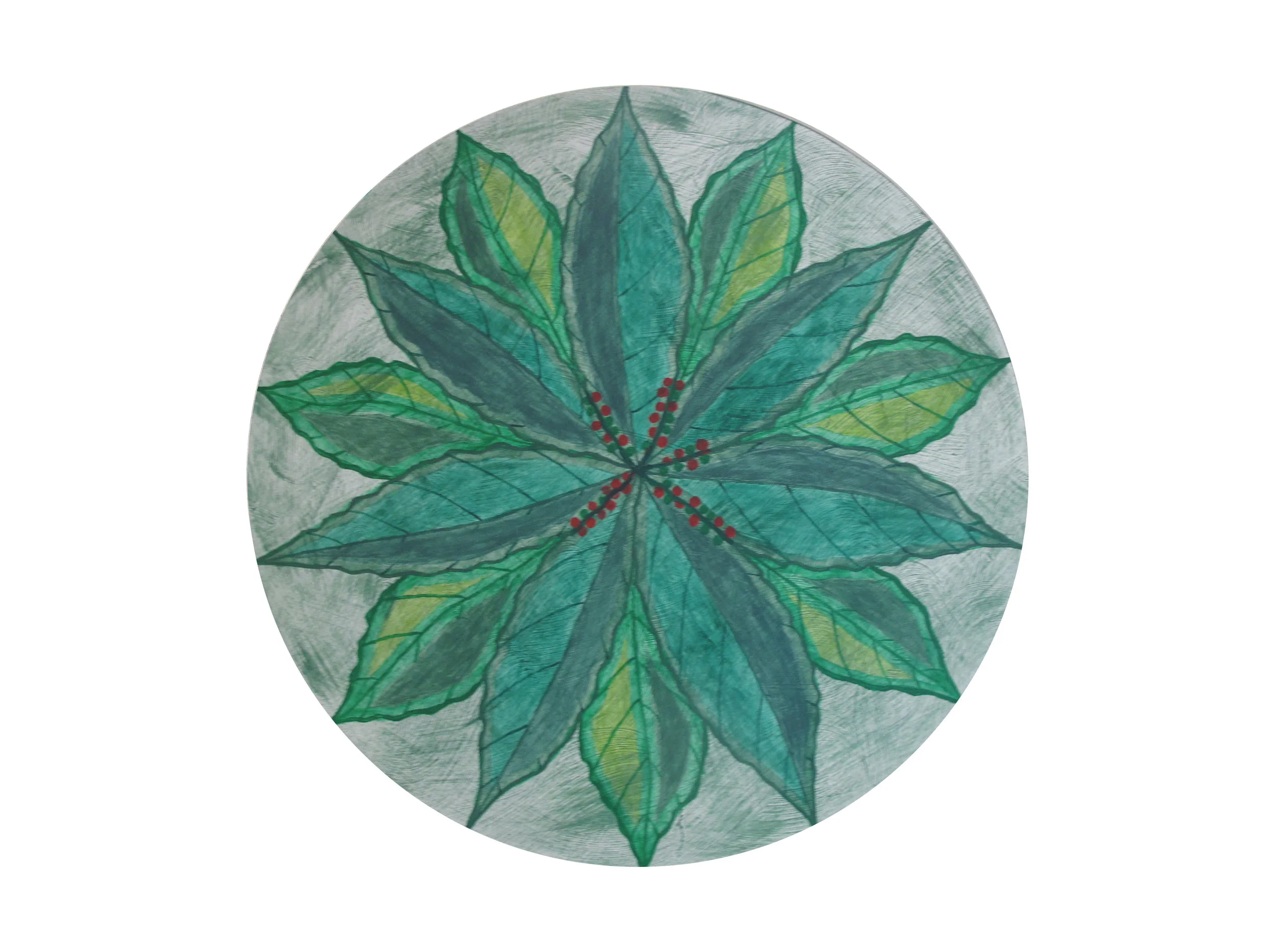 7-Pointed Coffee Leaf Mandala