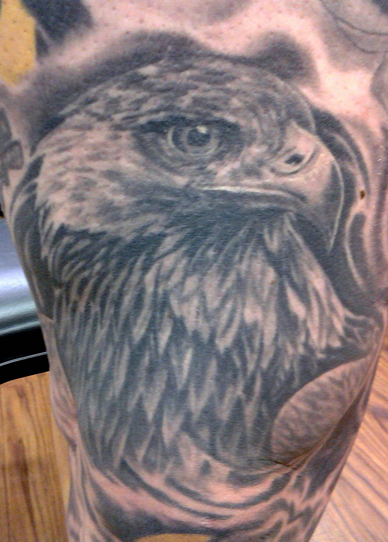 Greg Heinz Tattoos - Hawk Eagle