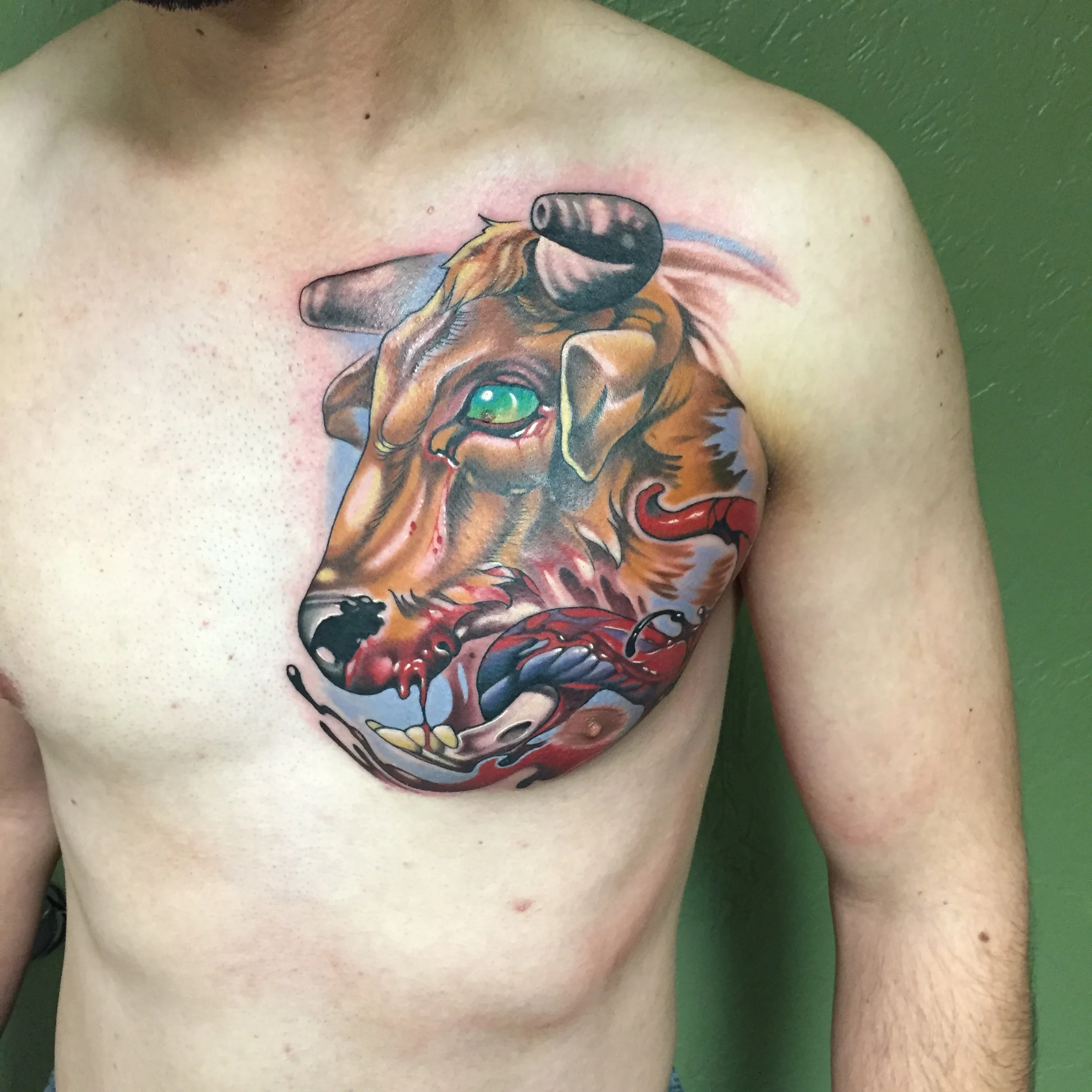 Erik Campbell Tattoos - Bull