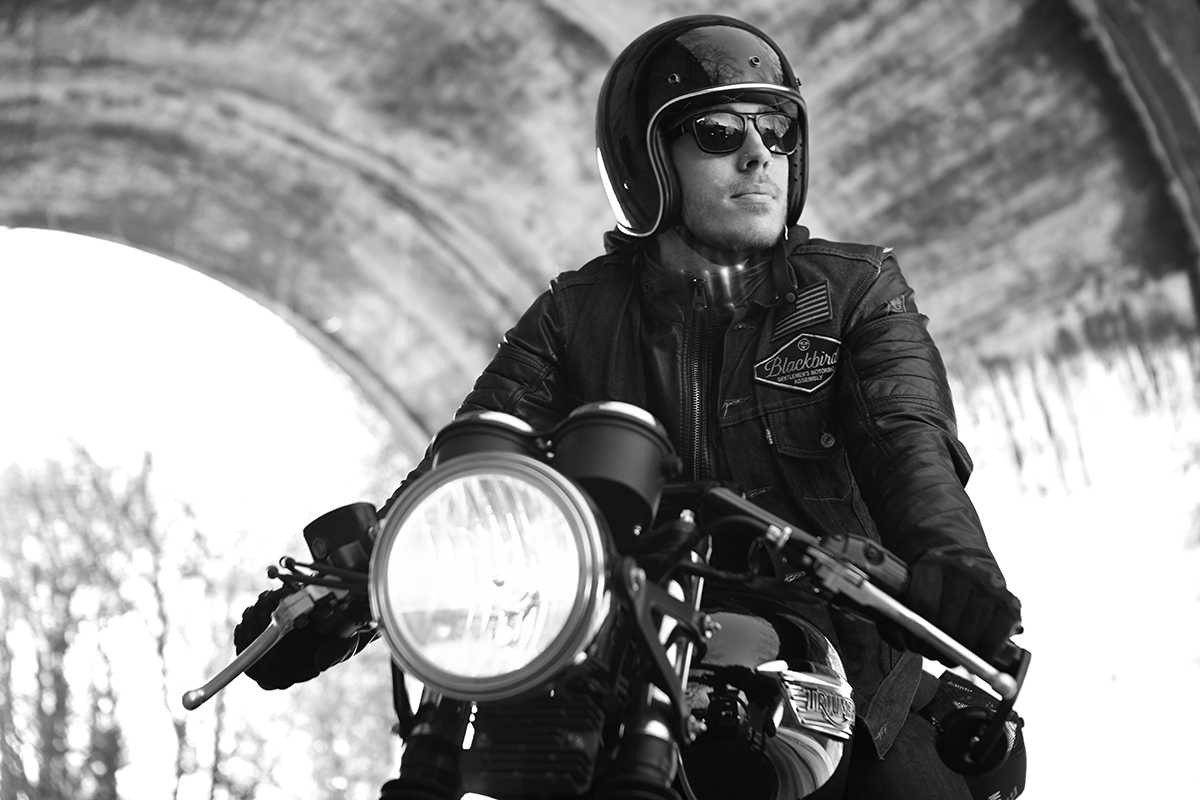 Cale on his bike. Photo Credit: Robby Klein