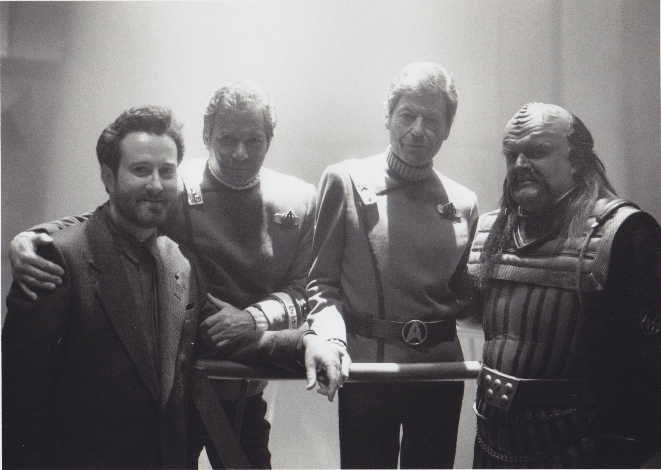 Ralph (far left) on the set of Star Trek 6, The Undiscovered Country.